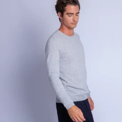 Maison Montagut Pulls>Pull En Cachemire A Col Rond - Faustin