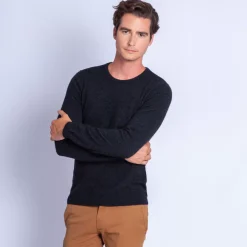 Maison Montagut Pulls>Pull En Cachemire A Col Rond - Faustin