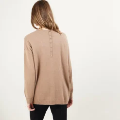 Maison Montagut Pulls>Pull En Cachemire Boutonne Au Dos - Bahia