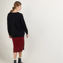Maison Montagut Pulls>Pull En Cachemire Boutonne Au Dos - Bahia