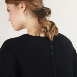 Maison Montagut Pulls>Pull En Cachemire Boutonne Au Dos - Bahia