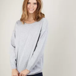 Maison Montagut Pulls>Pull En Cachemire Boutonne Au Dos - Bahia