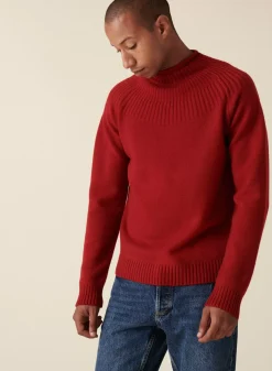 Maison Montagut Pulls>Pull En Cachemire Col Avec Jeu De Mailles - Arman