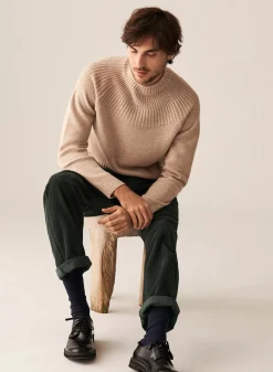 Maison Montagut Pulls>Pull En Cachemire Col Avec Jeu De Mailles - Arman