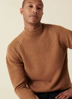 Maison Montagut Pulls>Pull En Cachemire Col Avec Jeu De Mailles - Arman