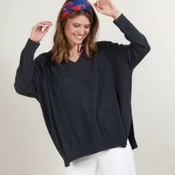 Maison Montagut Pulls>Pull En Cachemire Col V Avec Fentes - Brendao