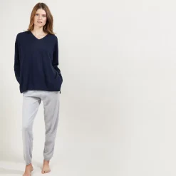 Maison Montagut Pulls>Pull En Cachemire Col V Avec Fentes - Brendao