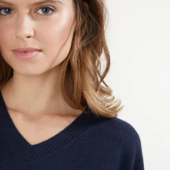 Maison Montagut Pulls>Pull En Cachemire Col V Avec Fentes - Brendao