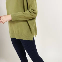 Maison Montagut Pulls>Pull En Cachemire Col V Avec Fentes - Brendao