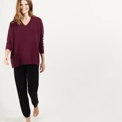 Maison Montagut Pulls>Pull En Cachemire Col V Avec Fentes - Brendao