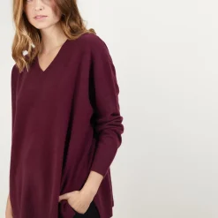 Maison Montagut Pulls>Pull En Cachemire Col V Avec Fentes - Brendao