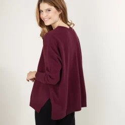 Maison Montagut Pulls>Pull En Cachemire Col V Avec Fentes - Brendao