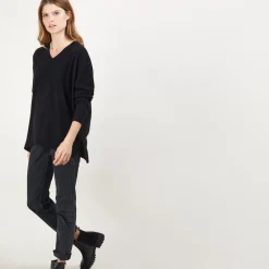 Maison Montagut Pulls>Pull En Cachemire Col V Avec Fentes - Brendao