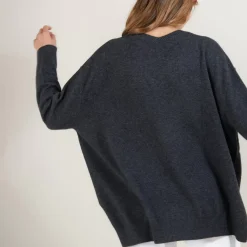 Maison Montagut Pulls>Pull En Cachemire Col V Avec Fentes - Brendao