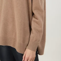 Maison Montagut Pulls>Pull En Cachemire Col V Avec Fentes - Brendao