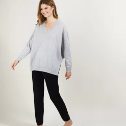 Maison Montagut Pulls>Pull En Cachemire Col V Avec Fentes - Brendao