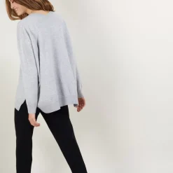 Maison Montagut Pulls>Pull En Cachemire Col V Avec Fentes - Brendao
