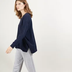 Maison Montagut Pulls>Pull En Cachemire Col V Avec Fentes - Brendao