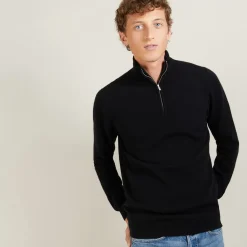 Maison Montagut Pulls>Pull En Cachemire Col Zippe - Blaise