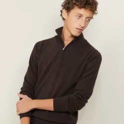 Maison Montagut Pulls>Pull En Cachemire Col Zippe - Blaise