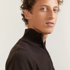 Maison Montagut Pulls>Pull En Cachemire Col Zippe - Blaise
