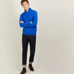 Maison Montagut Pulls>Pull En Cachemire Col Zippe - Blaise