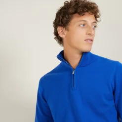 Maison Montagut Pulls>Pull En Cachemire Col Zippe - Blaise