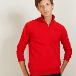 Maison Montagut Pulls>Pull En Cachemire Col Zippe - Blaise
