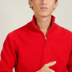 Maison Montagut Pulls>Pull En Cachemire Col Zippe - Blaise