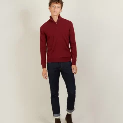 Maison Montagut Pulls>Pull En Cachemire Col Zippe - Blaise