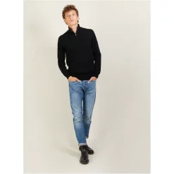 Maison Montagut Pulls>Pull En Cachemire Col Zippe - Blaise
