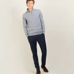 Maison Montagut Pulls>Pull En Cachemire Col Zippe - Blaise