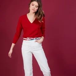 Maison Montagut Pulls>Pull En Cachemire Lin - Blondie