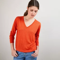 Maison Montagut Pulls>Pull En Cachemire Lin - Blondie