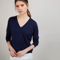 Maison Montagut Pulls>Pull En Cachemire Lin - Blondie