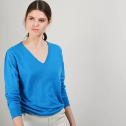 Maison Montagut Pulls>Pull En Cachemire Lin - Blondie