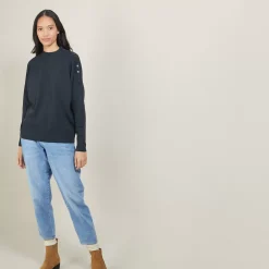 Maison Montagut Pulls>Pull En Laine Boutons Epaule - Gipsy