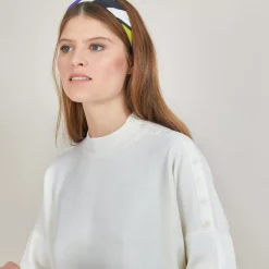 Maison Montagut Pulls>Pull En Laine Boutons Epaule - Gipsy