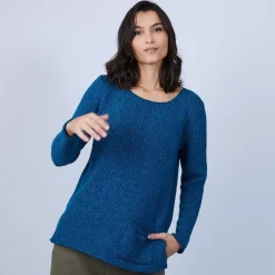 Maison Montagut Pulls>Pull En Laine Et Soie Poche Avant - Bajira