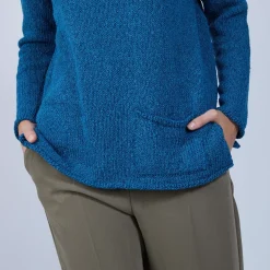 Maison Montagut Pulls>Pull En Laine Et Soie Poche Avant - Bajira