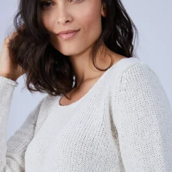 Maison Montagut Pulls>Pull En Laine Et Soie Poche Avant - Bajira