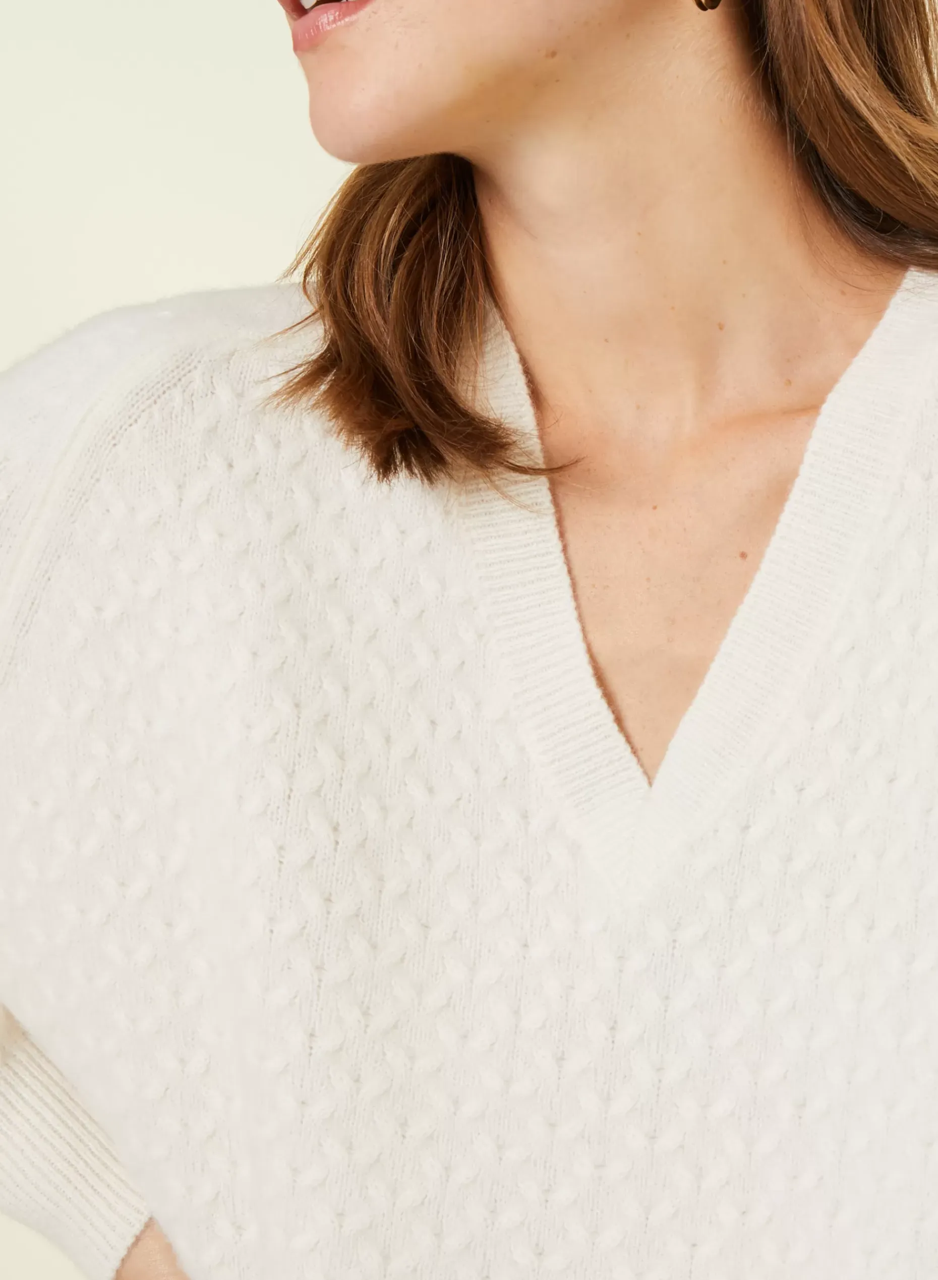 Maison Montagut Pulls>Pull Fentes Jeux De Points Cachemire - Giulia