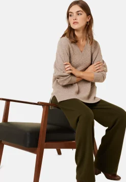 Maison Montagut Pulls>Pull Fentes Jeux De Points Cachemire - Giulia