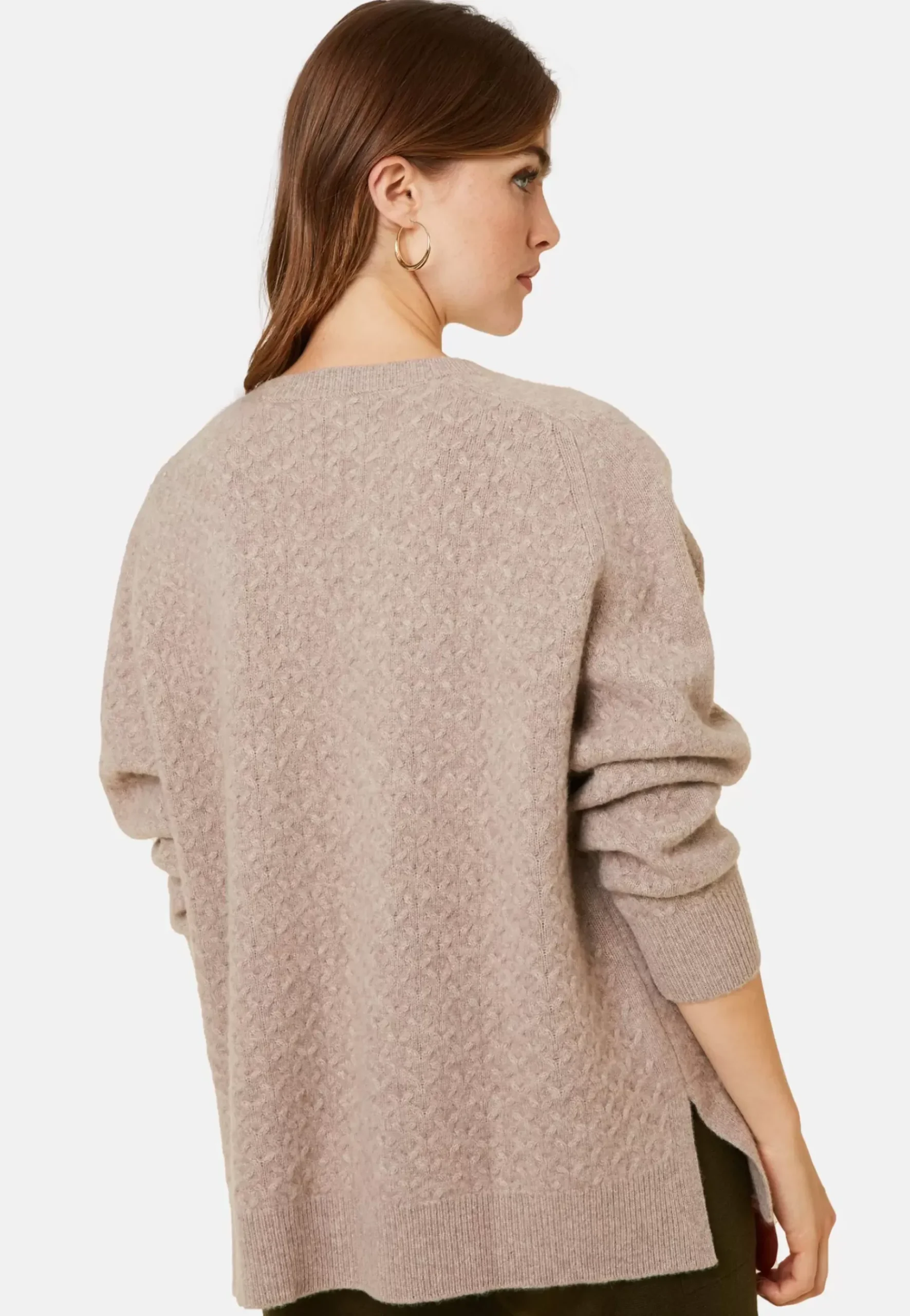 Maison Montagut Pulls>Pull Fentes Jeux De Points Cachemire - Giulia