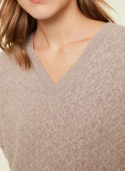 Maison Montagut Pulls>Pull Fentes Jeux De Points Cachemire - Giulia