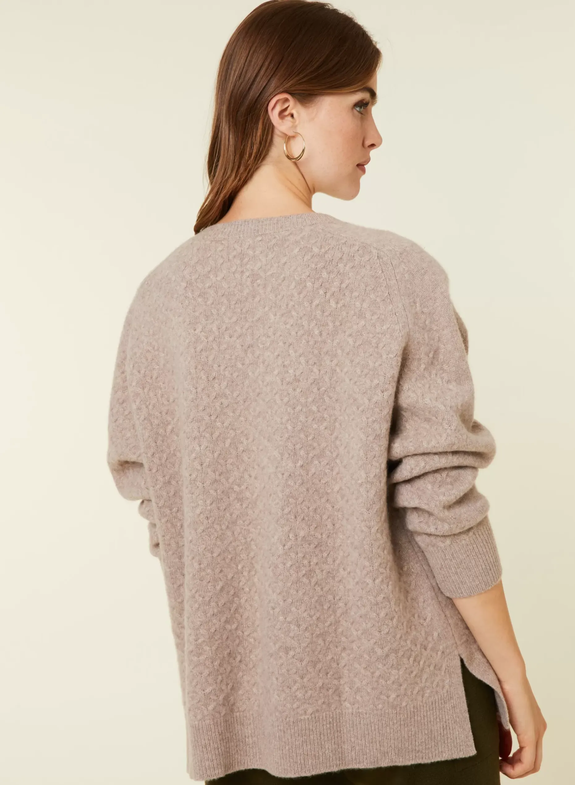 Maison Montagut Pulls>Pull Fentes Jeux De Points Cachemire - Giulia
