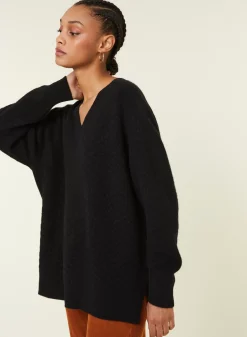 Maison Montagut Pulls>Pull Fentes Jeux De Points Cachemire - Giulia