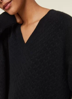 Maison Montagut Pulls>Pull Fentes Jeux De Points Cachemire - Giulia