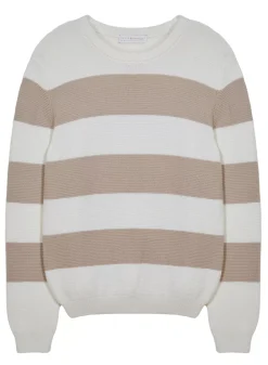 Maison Montagut Pulls>Pull Grosses Rayures En Coton Bio - Rivage