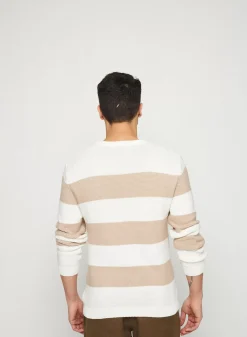 Maison Montagut Pulls>Pull Grosses Rayures En Coton Bio - Rivage